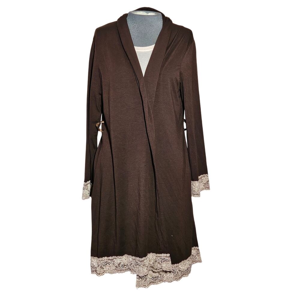 Eberjey Brown Lightweight Robe Size Large